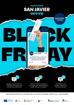 Cartel de la campaña 'Black Friday San Javier Activa'