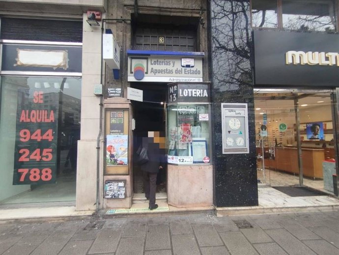 Una de las administraciones de Lotería de Santander donde se ha vendido el número premiado