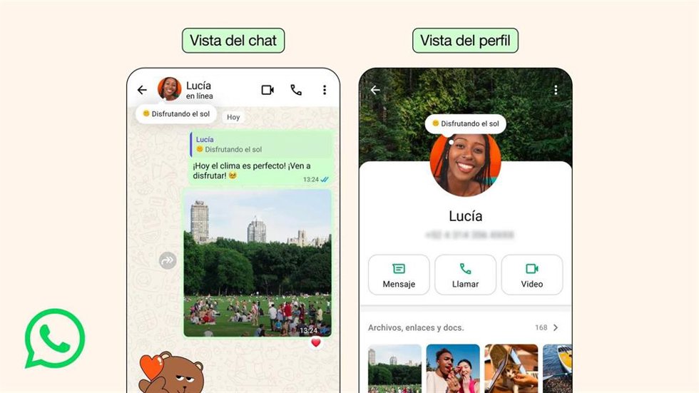 WhatsApp reintroduce la sección Info.