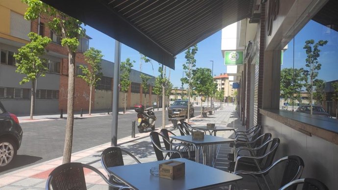 Archivo - Terraza de hostelería en imagen de archivo.