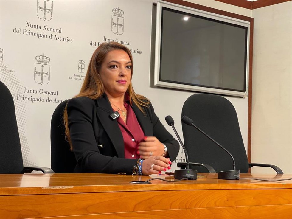 La presidenta de Vox Asturias y portavoz parlamentaria, Carolina López.