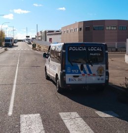 Imagen de un vehículo de la Policía Local de Palencia.