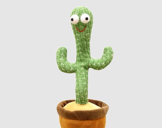 Peluche de cactus bailarín de FoloToy con 'chatbot' de IA.