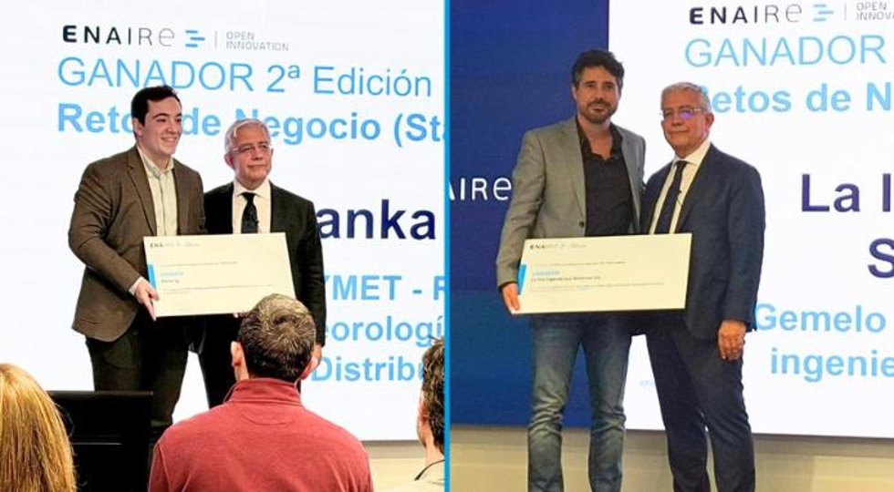 Enaire premia dos 'start-ups' que innovan en meteorología precisa en tiempo real