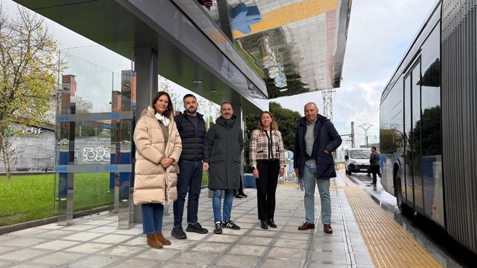 Inauguración del intercambiador de Lugones