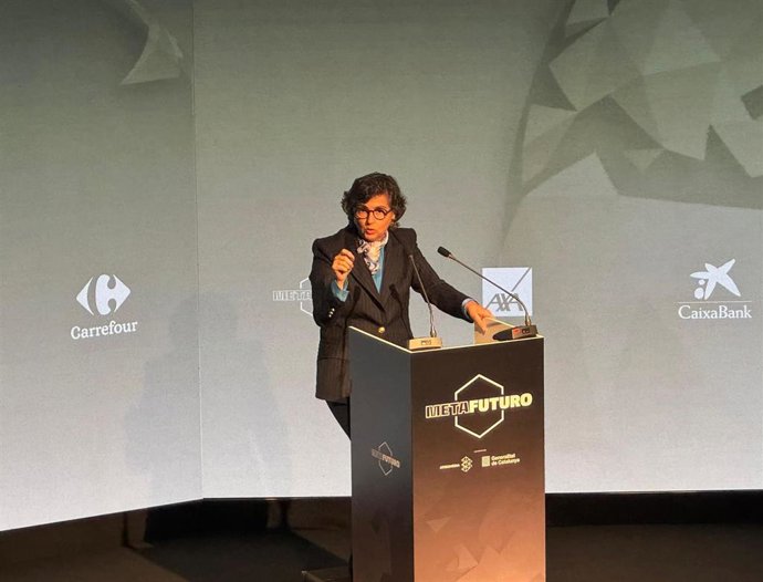 La exministra de Asuntos Exteriores Arancha González Laya en la clausura