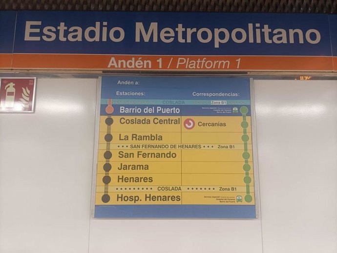 Cierre en Línea 7B de Metro
