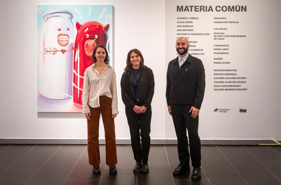 Presentación de la expsición 'Materia Común' en Unicaja Cádiz.