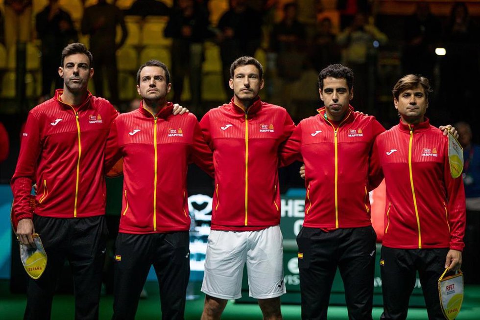El equipo español de Copa Davis en la Finales 2025.