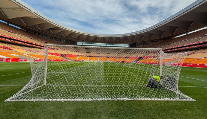 Archivo - Detalle del Estadio de la Cartuja. Imagen de archivo.