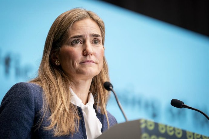 La vicepresidenta tercera y ministra para la Transición Ecológica y el Reto Demográfico, Sara Aagesen, clausura la Alianza Global 'Sanitation and Water for All’, en IFEMA, a 23 de octubre de 2025, en Madrid (España). La alianza global está conformada por 