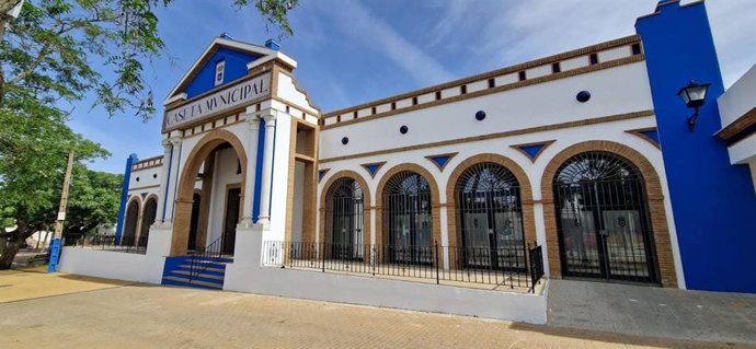 Caseta municipal de la Feria de Carmona objeto de un proyecto para dotar al inmueble de otros usos el resto del año.