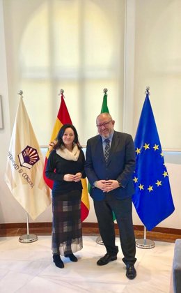 Rafi Crespín y Manuel Torralbo, durante su encuentro.