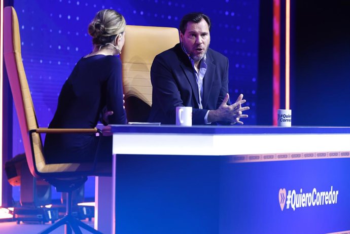 El ministre de Transports, Óscar Puente, durant l'acte empresarial