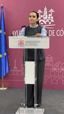 La viceportavoz del PSOE en el Ayuntamiento de Córdoba, Carmen González.