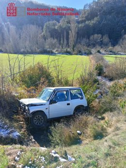 Imagen del vehículo accidentado.