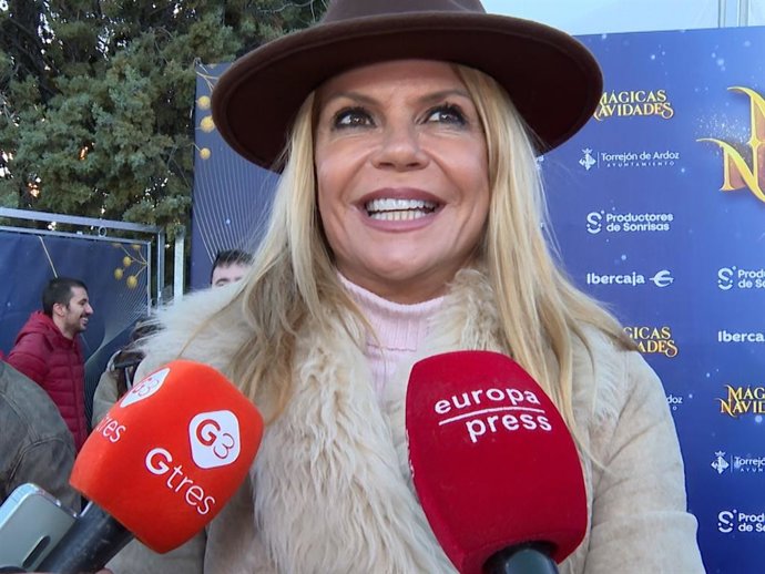 Makoke en la inauguración del parque Mágicas Navidades de Torrejón de Ardoz, en Madrid.