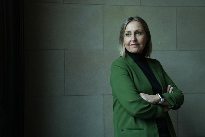 La consellera d'Igualtat i Feminisme de la Generalitat, Eva Menor, en una entrevista d'Europa Press.