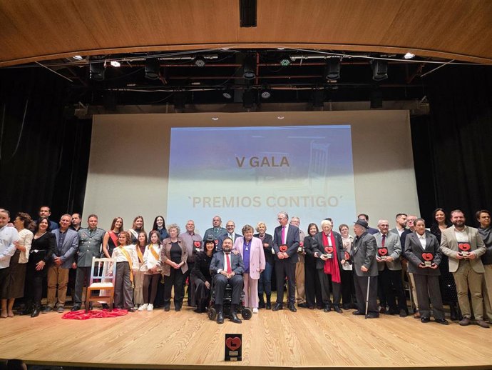 El presidente de las Cortes, Pablo Bellido, en los Premios Contigo de La Roda
