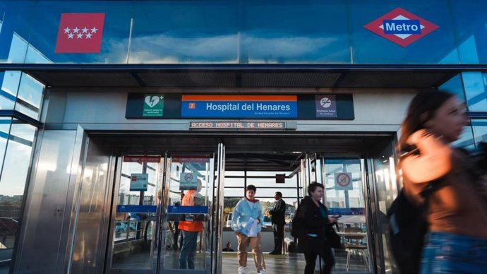 Estación de Hospital del Henares, en la Línea 7 de Metro