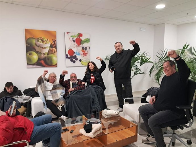 Encierro del comité de empresa de Schreiber Food en Noblejas