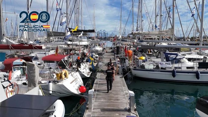 La Policía Nacional activa el dispositivo de control fronterizo en la Regata ARC 2025 desde el Puerto de Las Palmas