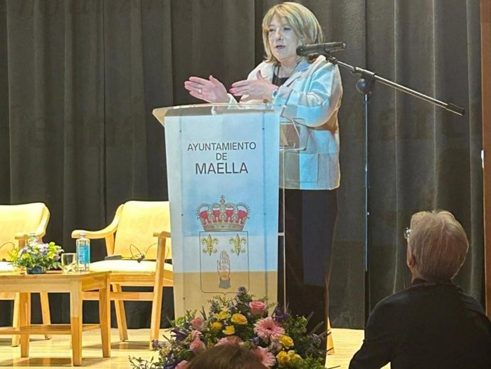 La consejera ha participado en Maella en las Jornadas Provinciales de Educación Especial en Red.