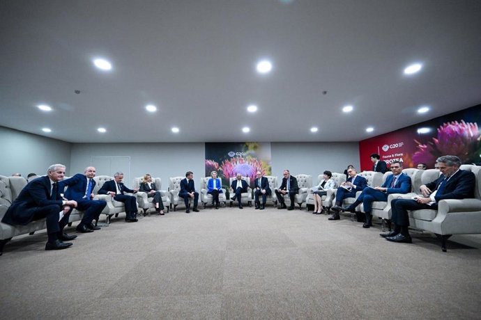 Líderes internacionales reunidos en Johannesburgo (Sudáfrica)