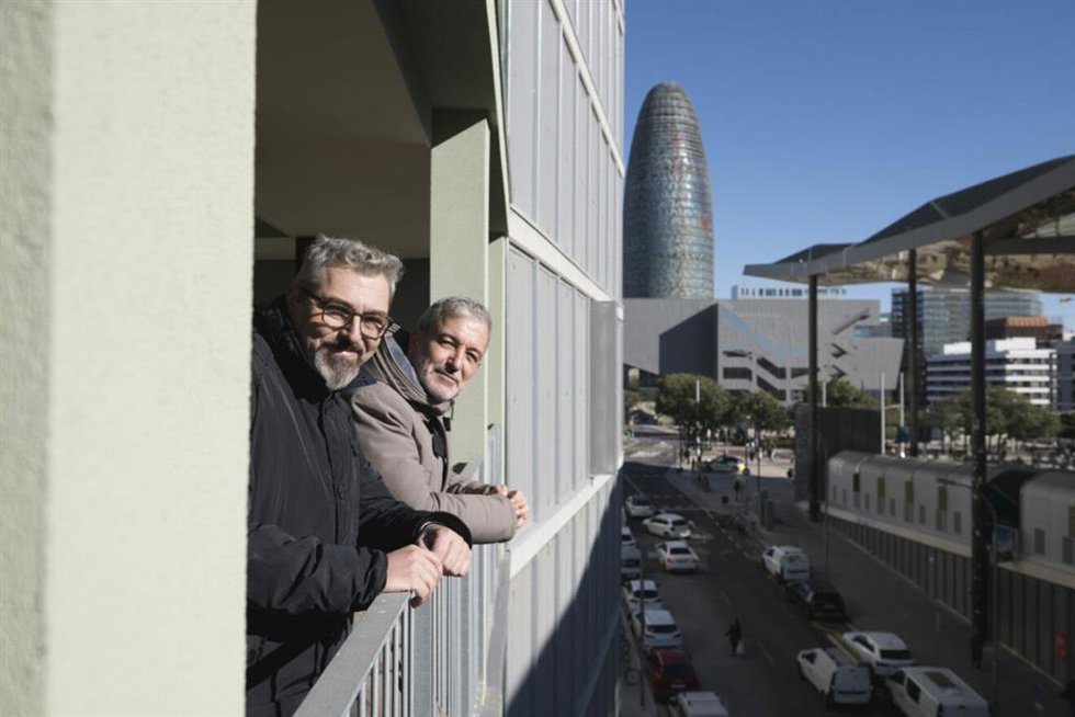 Collboni junto al comisionado de Vivienda, Joan Ramon Riera