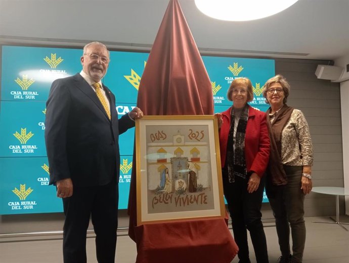 La presentación del primer belén viviente en Beas (Huelva).