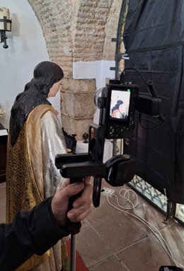 Archivo - La imagen de Santa Catalina de Alejandría, objeto de un modelo 3D de alta resolución.