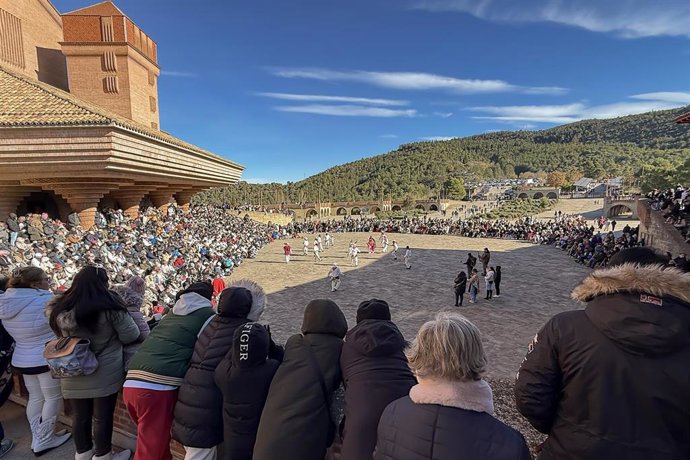 Explanada de Torreciudad este sábado en la XIX Fiesta de la Virgen del Quinche.