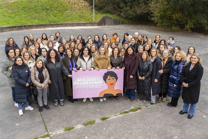 As representantes do PP no acto con motivo do 25N.