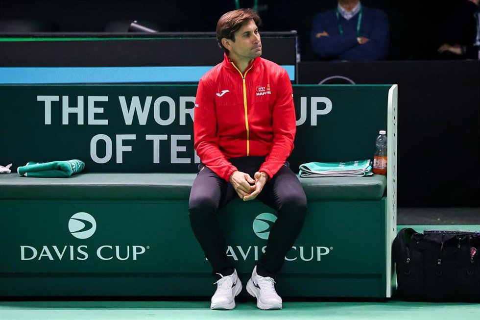 David Ferrer, capitán del equipo español de la Copa Davis.