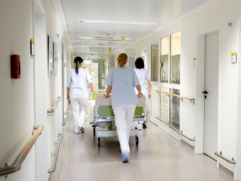 Personal sanitario en el hospital.
