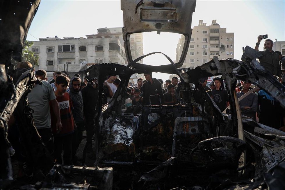 Imagen de archivo de un ataque israelí en Gaza, a 22 de noviembre de 2025 