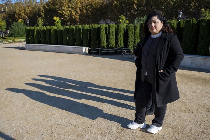 La periodista y directora de la Red Centroamericana de Periodistas, Angélica Cárcamo, y otras tres defensoras de derechos humanos salvadoreñas en el exilio