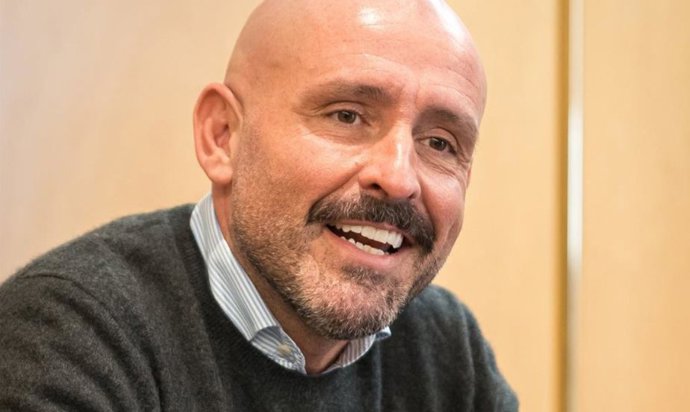 El vicesecretario de Educación e Igualdad del PP, Jaime de los Santos, durante una entrevista concedida a Europa Press.