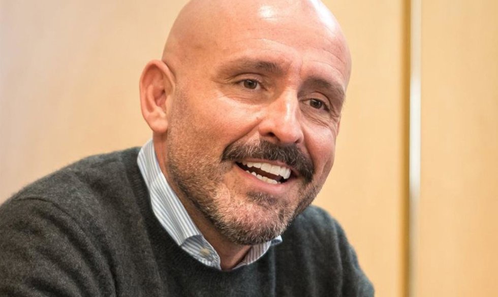 El vicesecretario de Educación e Igualdad del PP, Jaime de los Santos, durante una entrevista concedida a Europa Press.