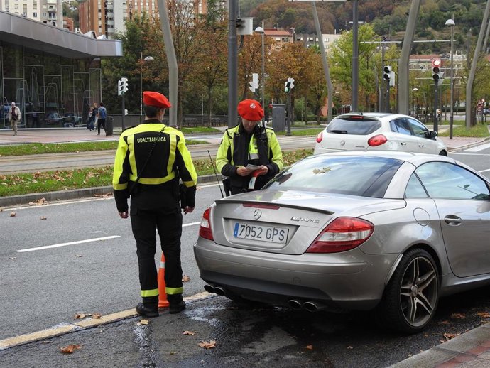 Control de la Policía Municipal de Bilbao