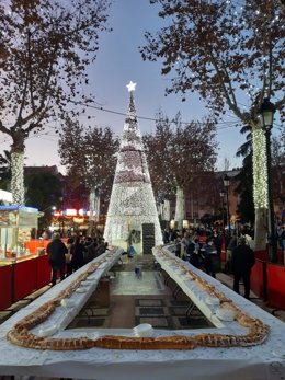 Roscón Gigante de Reyes 'Ciudad de Lucena' en una pasada Navidad.