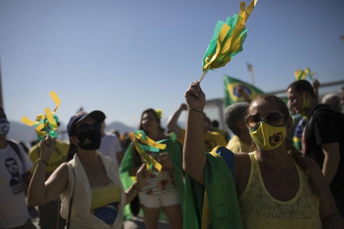 Archivo - Concentración en apoyo a Jaìr Bolsonaro (archivo)