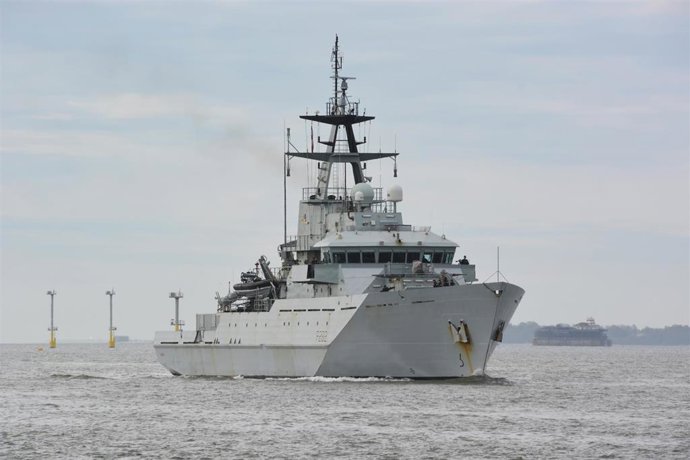 Archivo - El patrullero de la Armada británica 'HMS Severn'