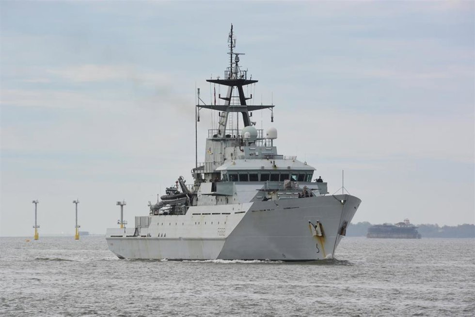 Archivo - El patrullero de la Armada británica 'HMS Severn'