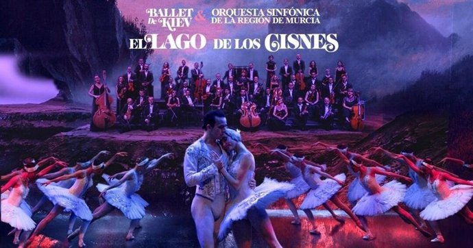 Cartel del espectáculo del Ballet de Kiev con la Orquesta Sinfónica de la Región de Murcia