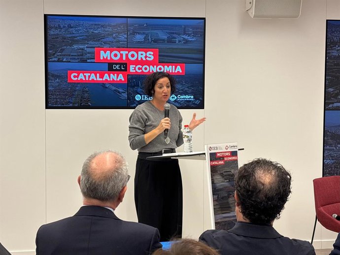 Romero inaugurant les jornades 'Motors de l'Economia Catalana' a la Cambra de Barcelona