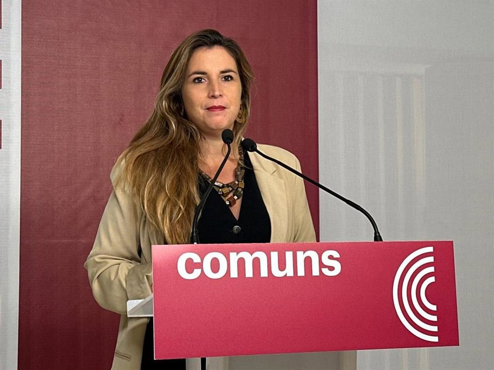 La coordinadora de los Comuns y diputada en el Congreso, Candela López