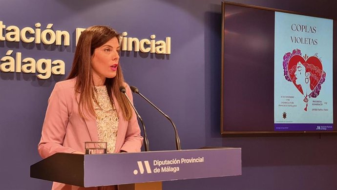 La diputada de Igualdad, Servicios Sociales y Familias, María Dolores Vergara, en rueda de prensa.
