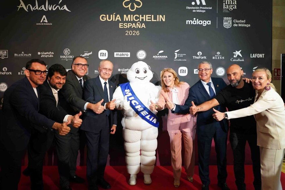 Archivo - Imagen de archivo de la rueda de prensa en la que se dio a conocer que la gala de la Guía Michelín llegaría a Málaga con el apoyo principal de la Junta de Andalucía, la Diputación provincial y el Ayuntamiento de la capital.
