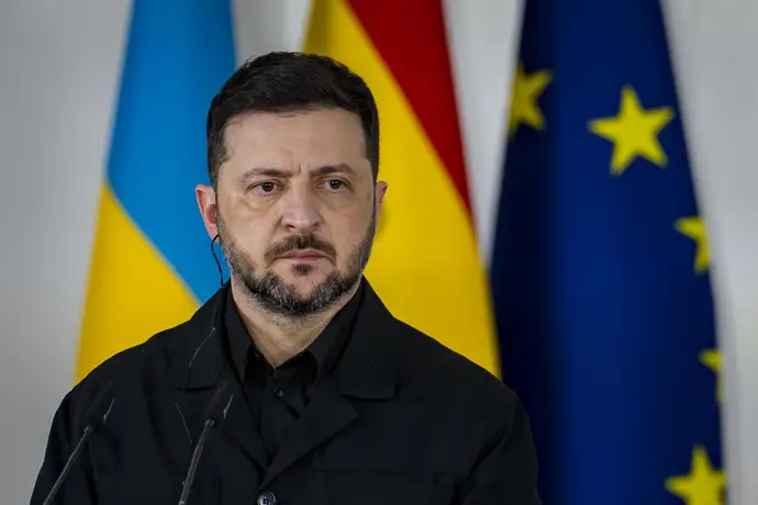 El presidente ucraniano, Volodimir Zelenski, en su última visita a España.